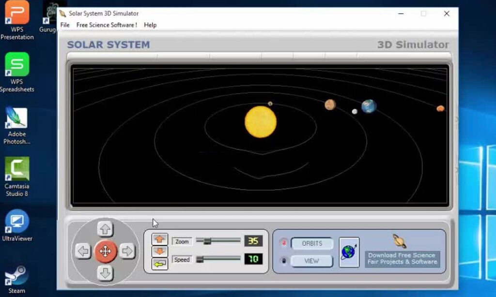 Giới thiệu về ứng dụng Solar System