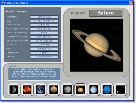 Tính năng nổi bật của phần mềm Solar System